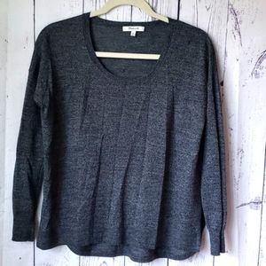 Madewell gray long sleeve top